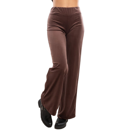 toocool pantaloni donna palazzo velluto ciniglia elasticizzati eleganti invernali toocool vi 5522