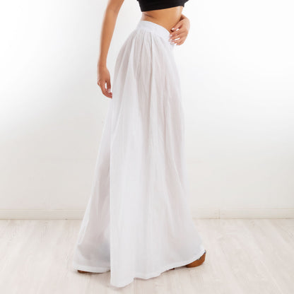 toocool pantaloni leggeri donna estivi cotone larghi ampi ms 95188