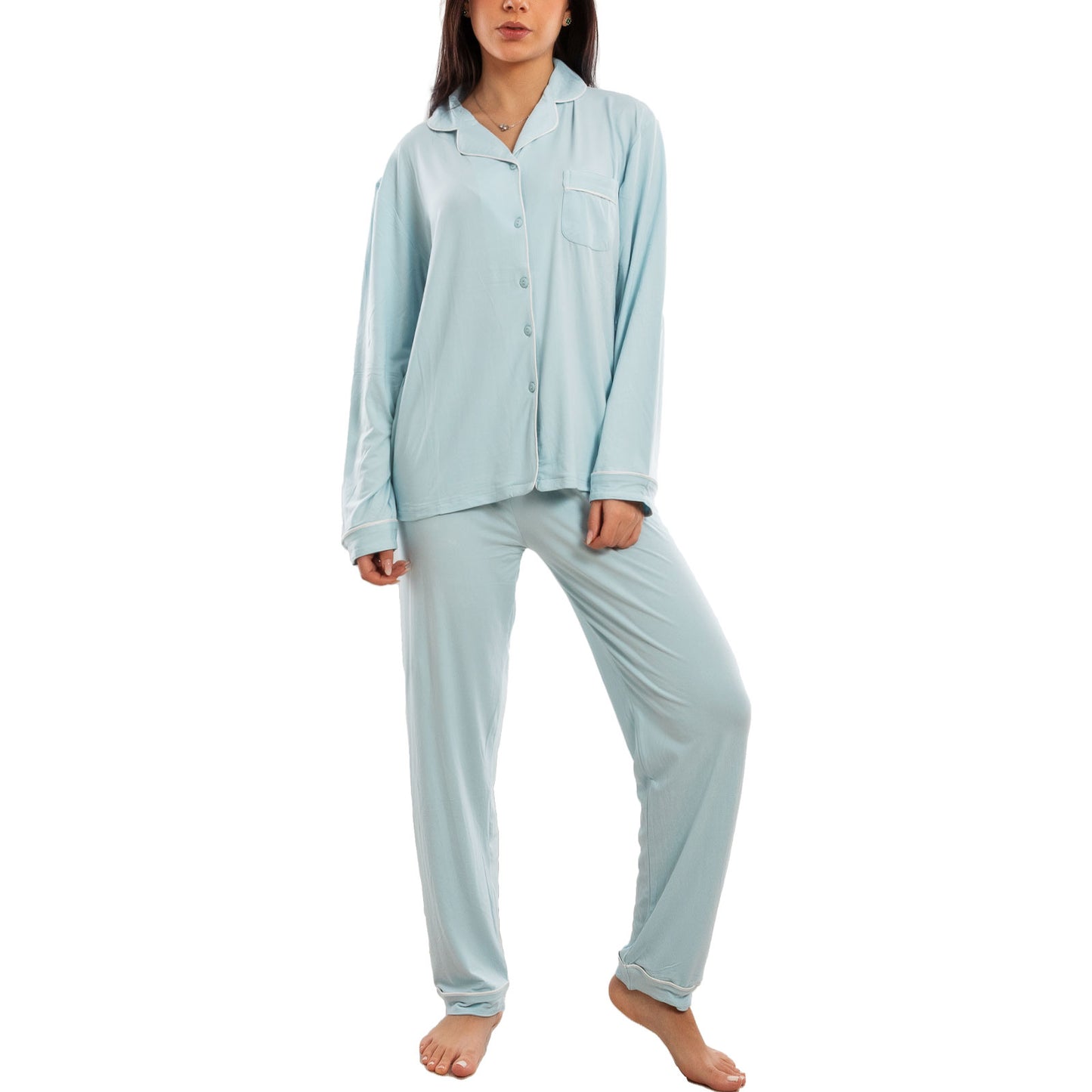 toocool pigiama donna due pezzi microfibra set loungewear maglia maniche lunghe pantaloni lunghi classico toocool m467 rosa xl