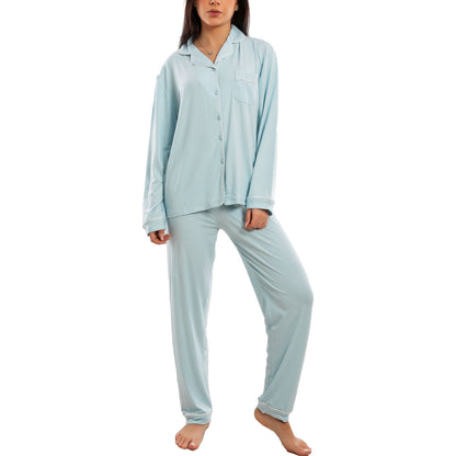 toocool pigiama donna due pezzi microfibra set loungewear maglia maniche lunghe pantaloni lunghi classico toocool m467 rosa xl