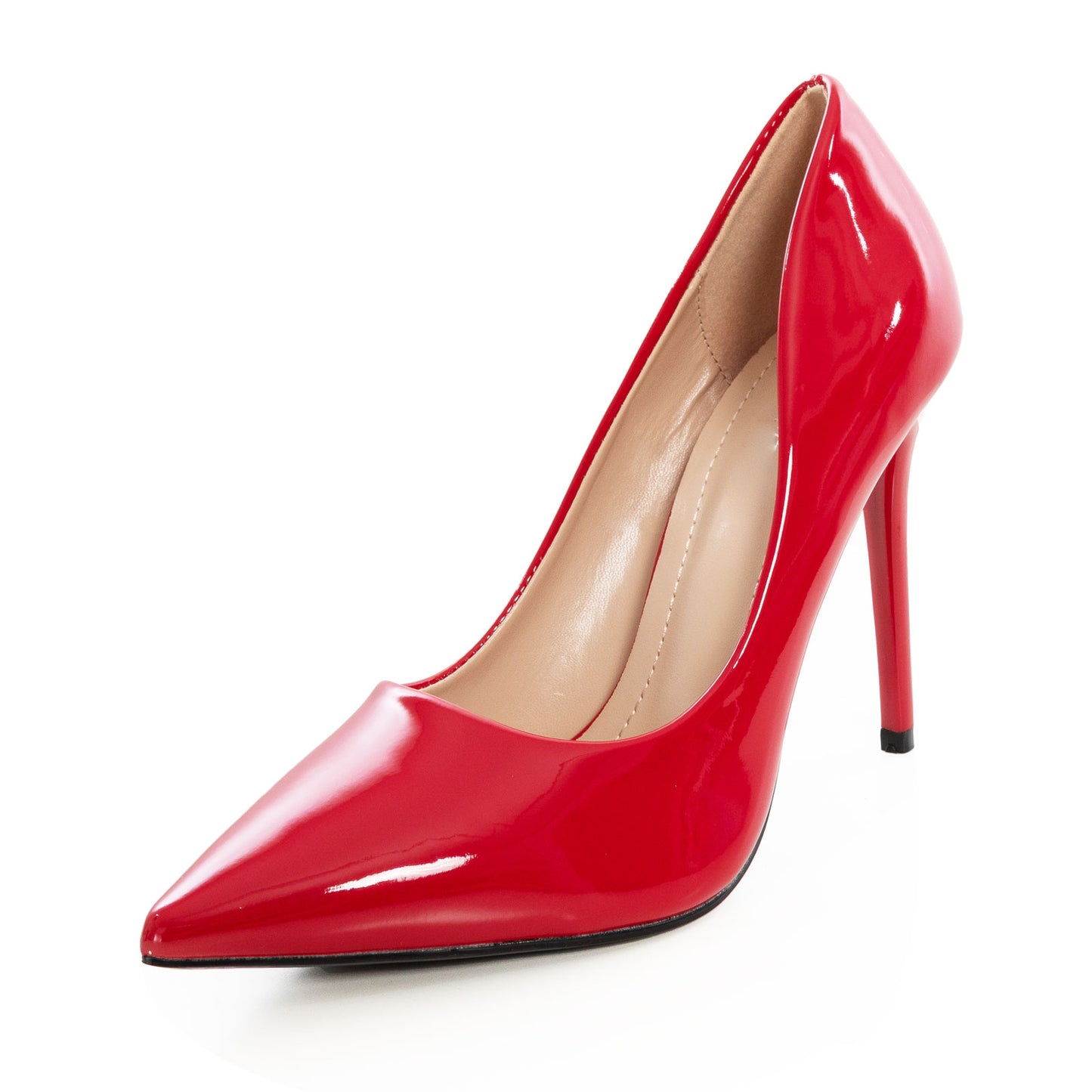 toocool scarpe decollete donna a punta tacco a spillo classiche eleganti vernice sintetica lucida 3964