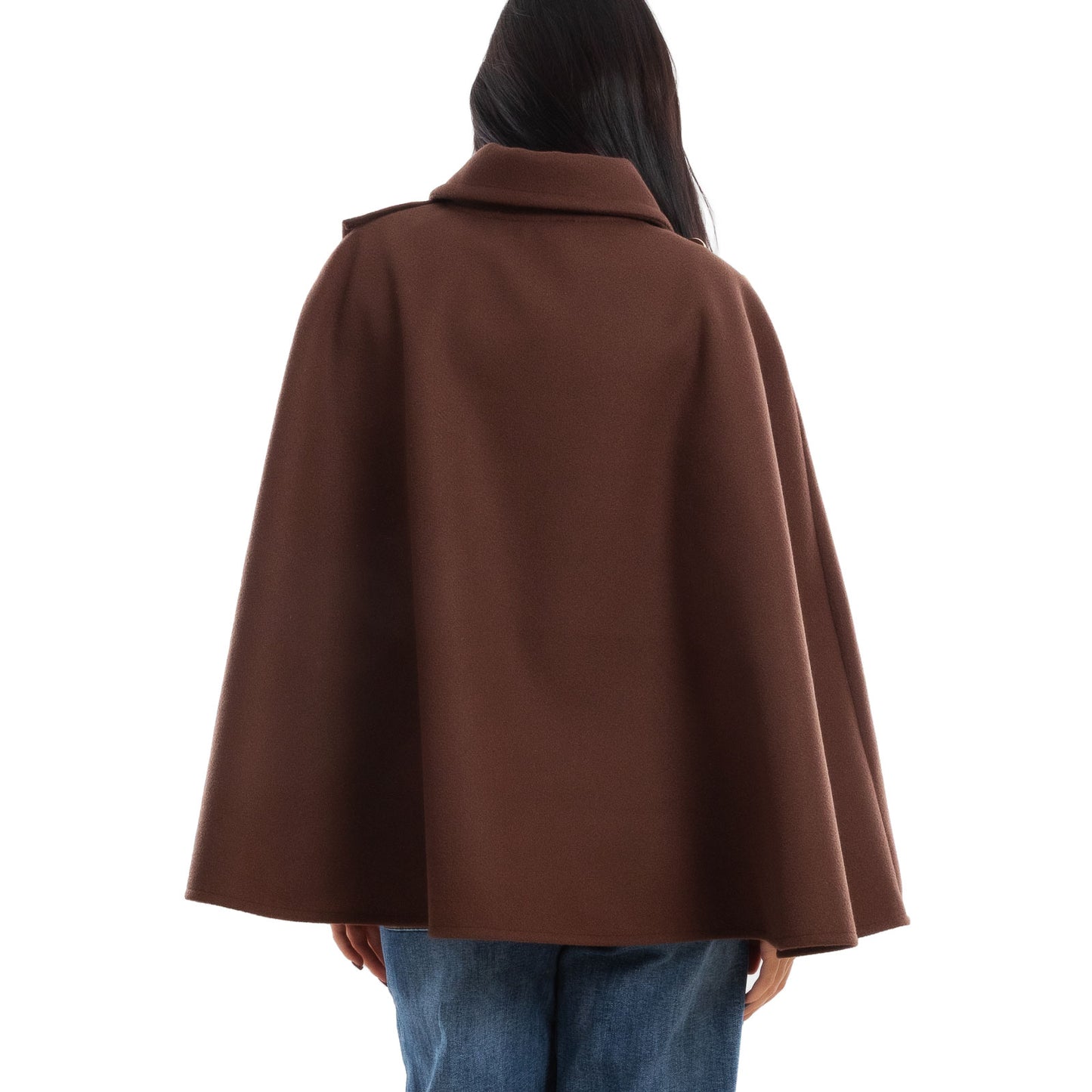 toocool mantellina poncho donna elegante bottoni dorati cape a portafoglio vb 5693
