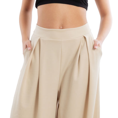 toocool pantaloni donna palazzo pinces eleganti ampi larghi con tasche toocool ms 6934 nero sl