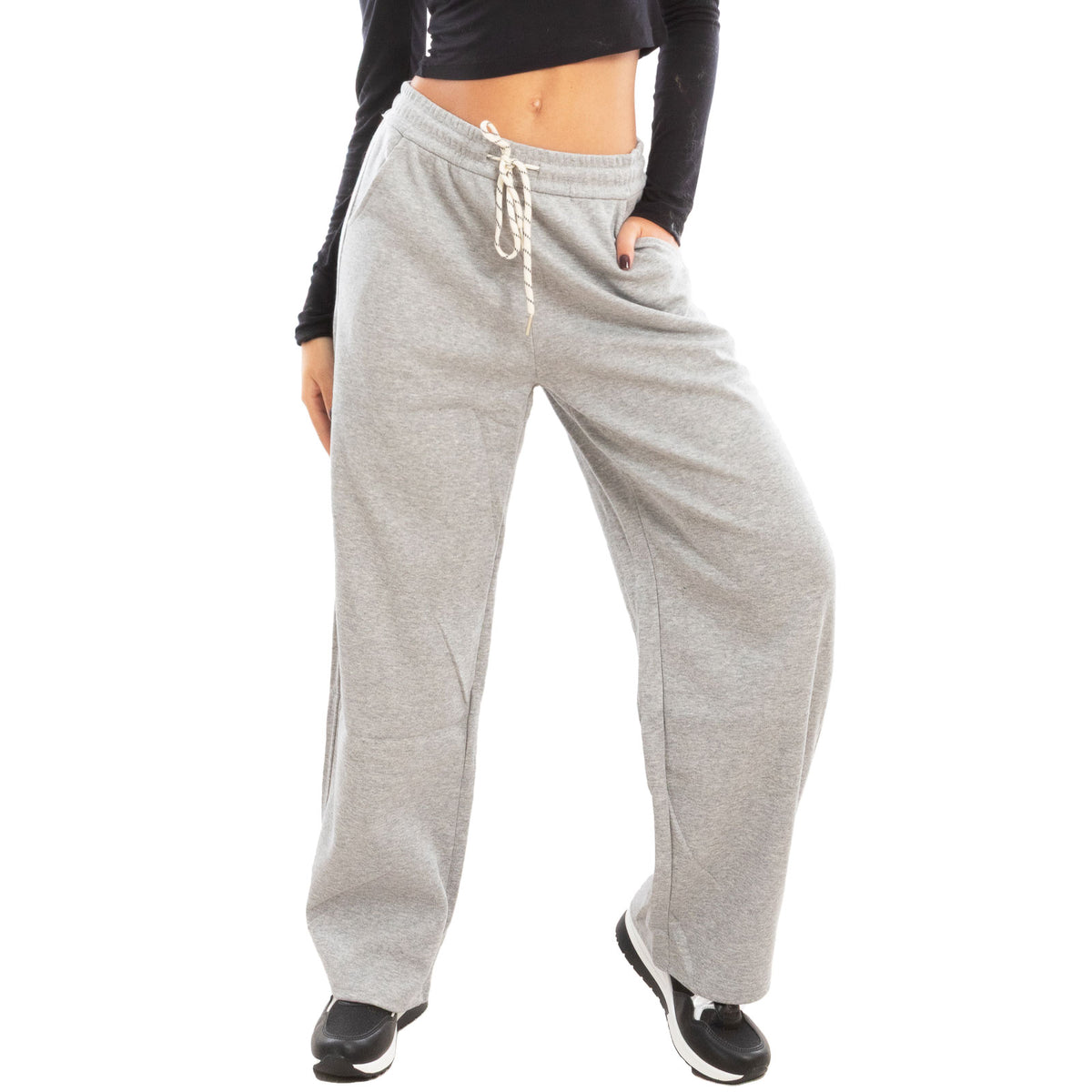 toocool pantaloni tuta donna sportivi casual toocool yv3870 nero s