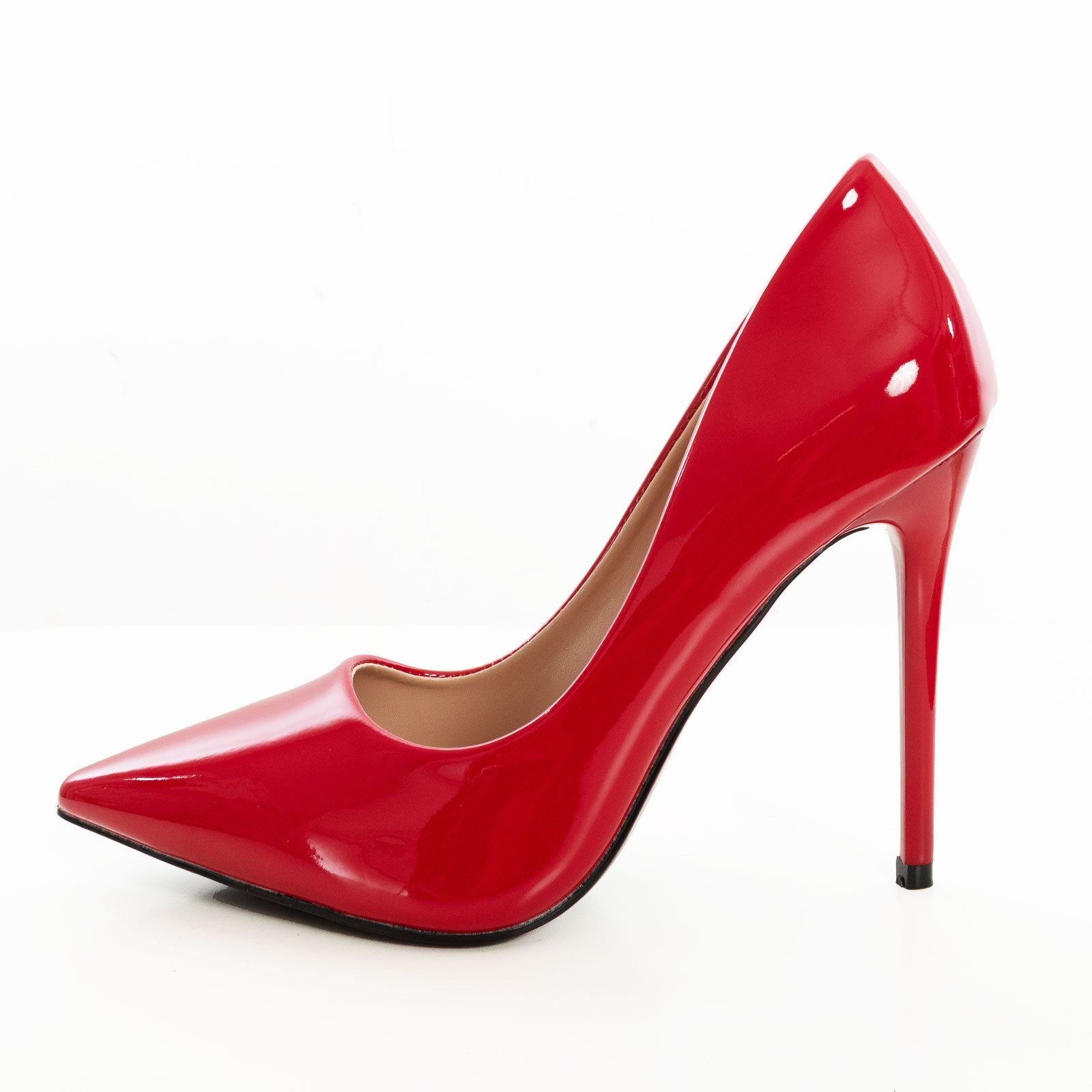 toocool scarpe decollete donna a punta tacco a spillo classiche eleganti vernice sintetica lucida 3964