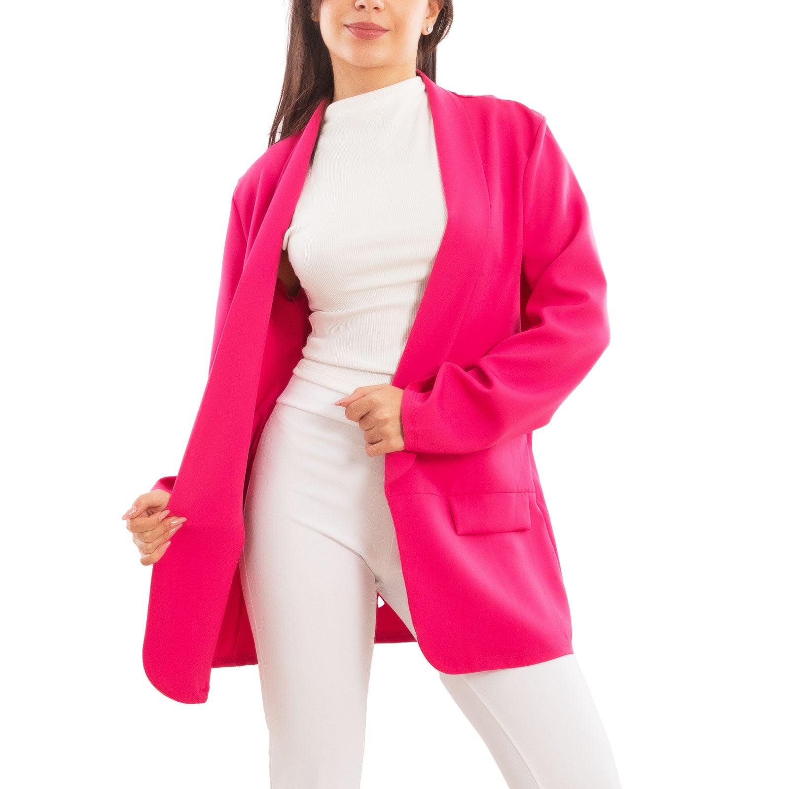 toocool blazer donna elegante sfoderato oversize giacca leggera aperta casual manica lunga toocool vi 7415 nero sl