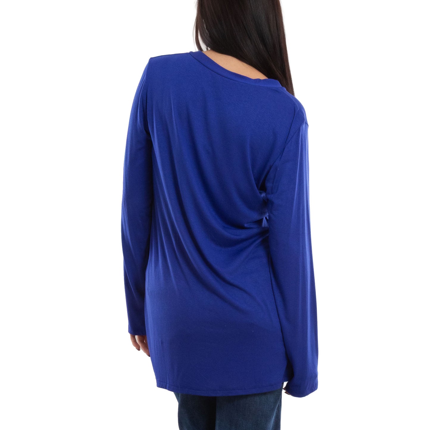 toocool cardigan lungo donna elegante coprispalle spolverino bottoni manica lunga toocool vb 4222 nero sl