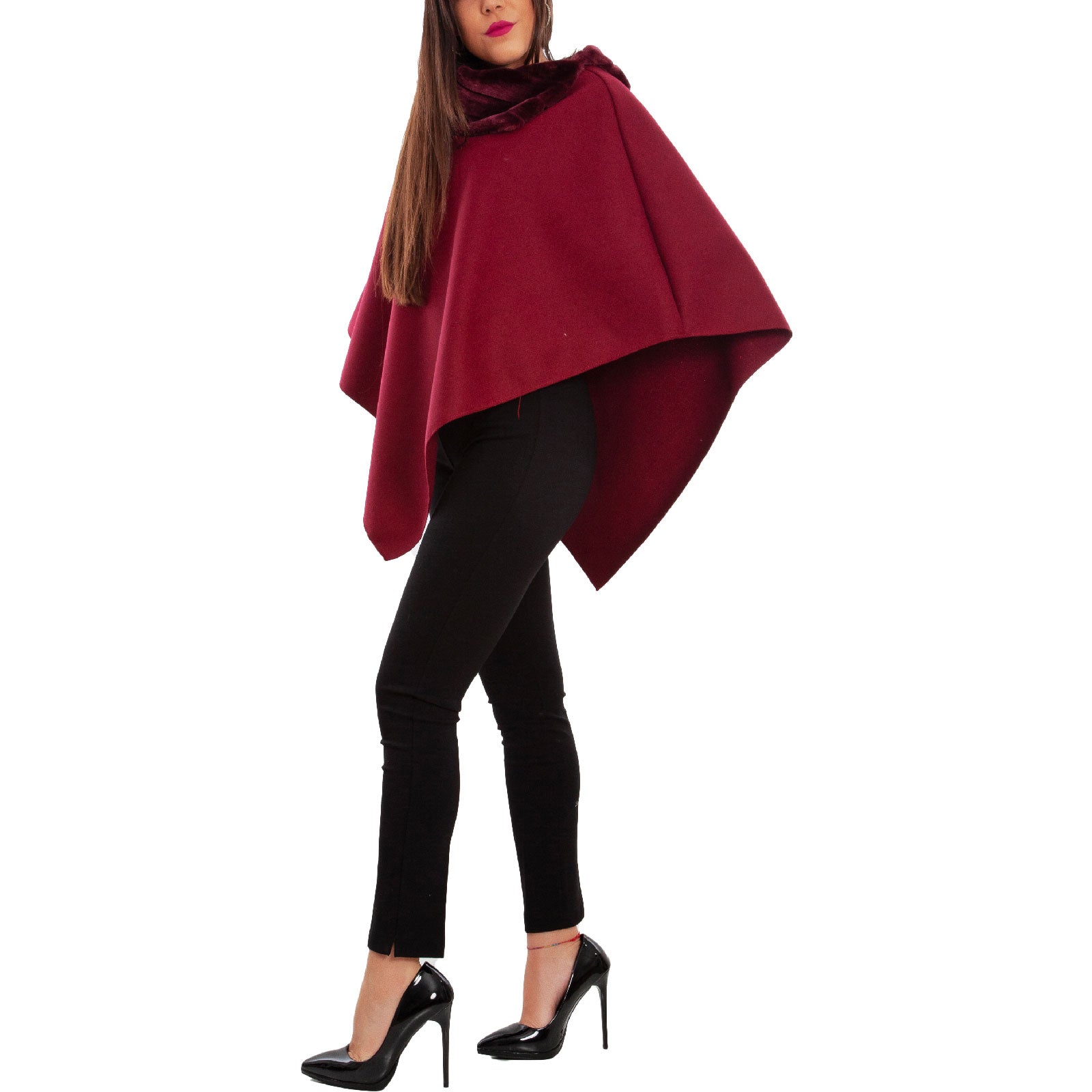 toocool mantella donna poncho panno vb 2991