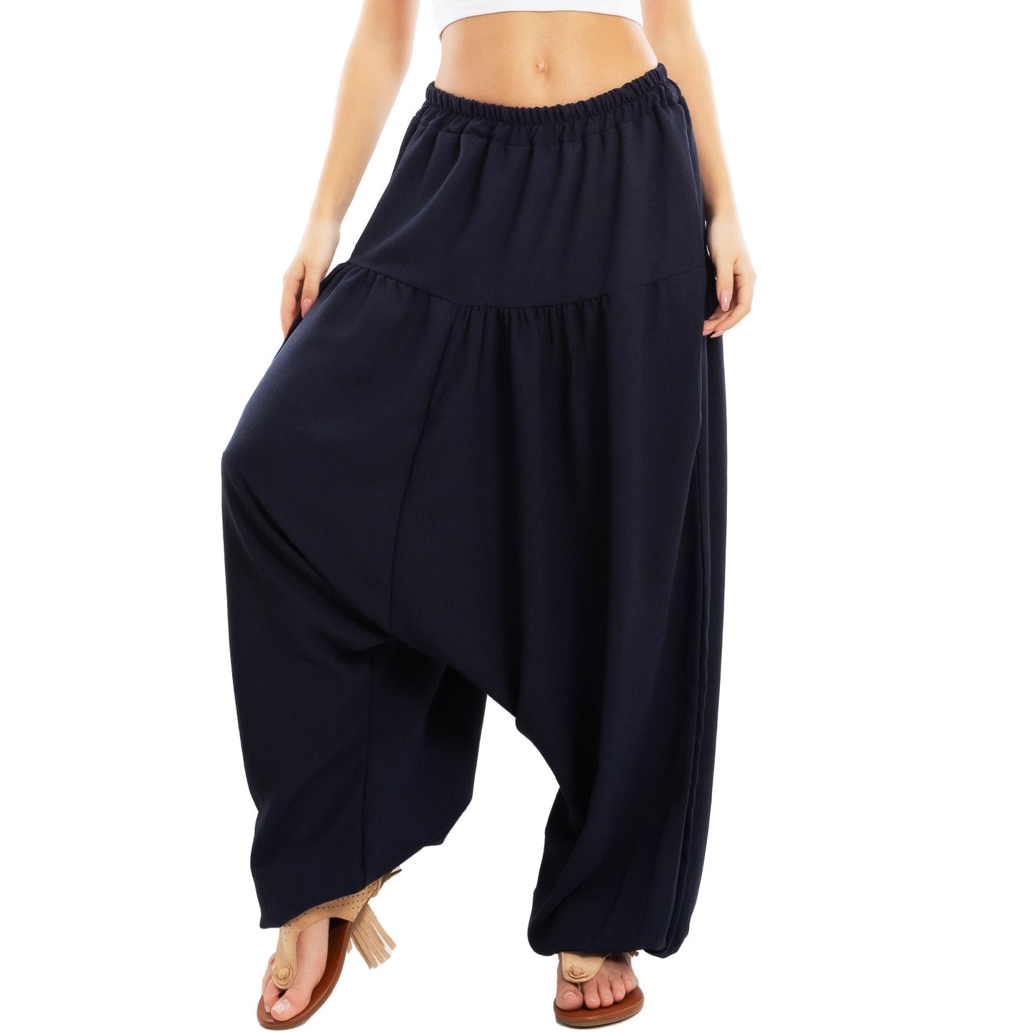 immagine-16-toocool-pantaloni-harem-sarouel-cavallo-basso-leggeri-yoga-vb-6151