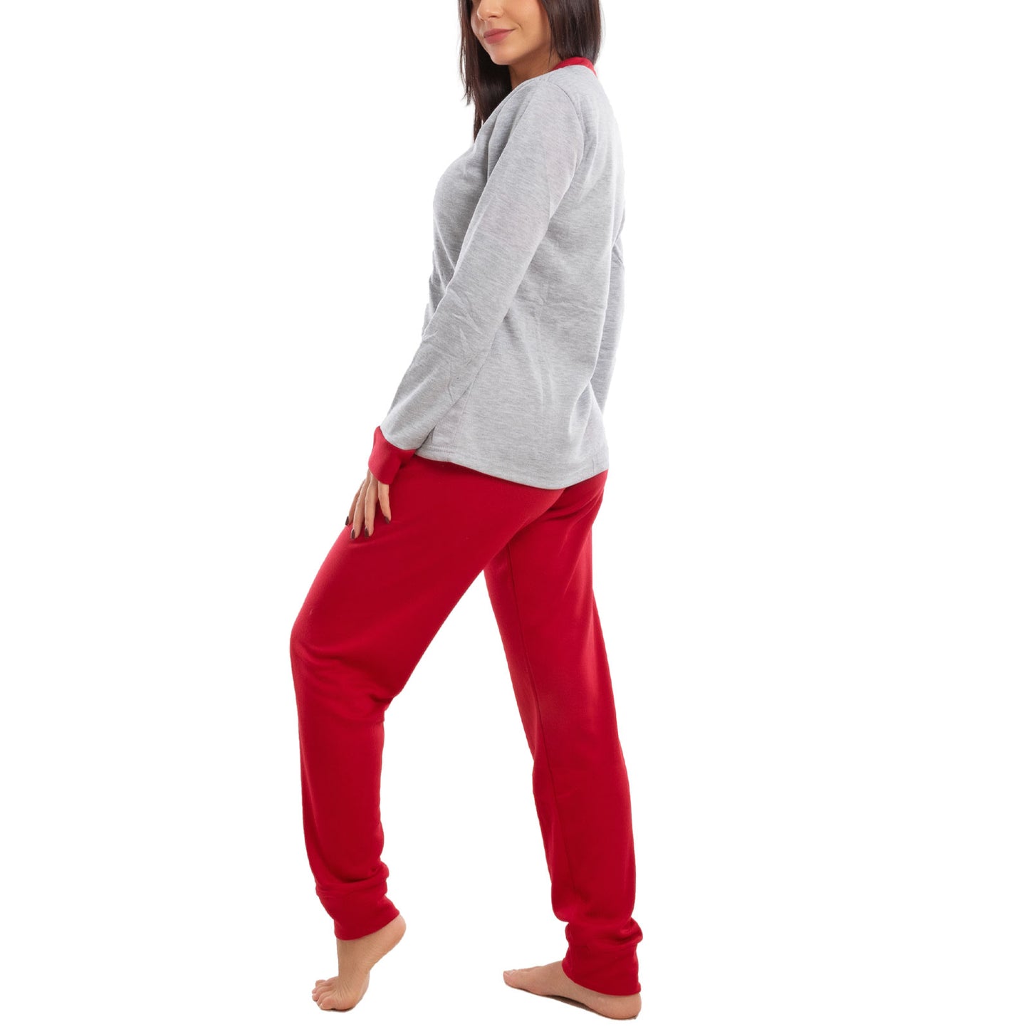 toocool pigiama donna invernale felpato orsetto orso maniche lunghe caldo cotone toocool d8369 rosa s