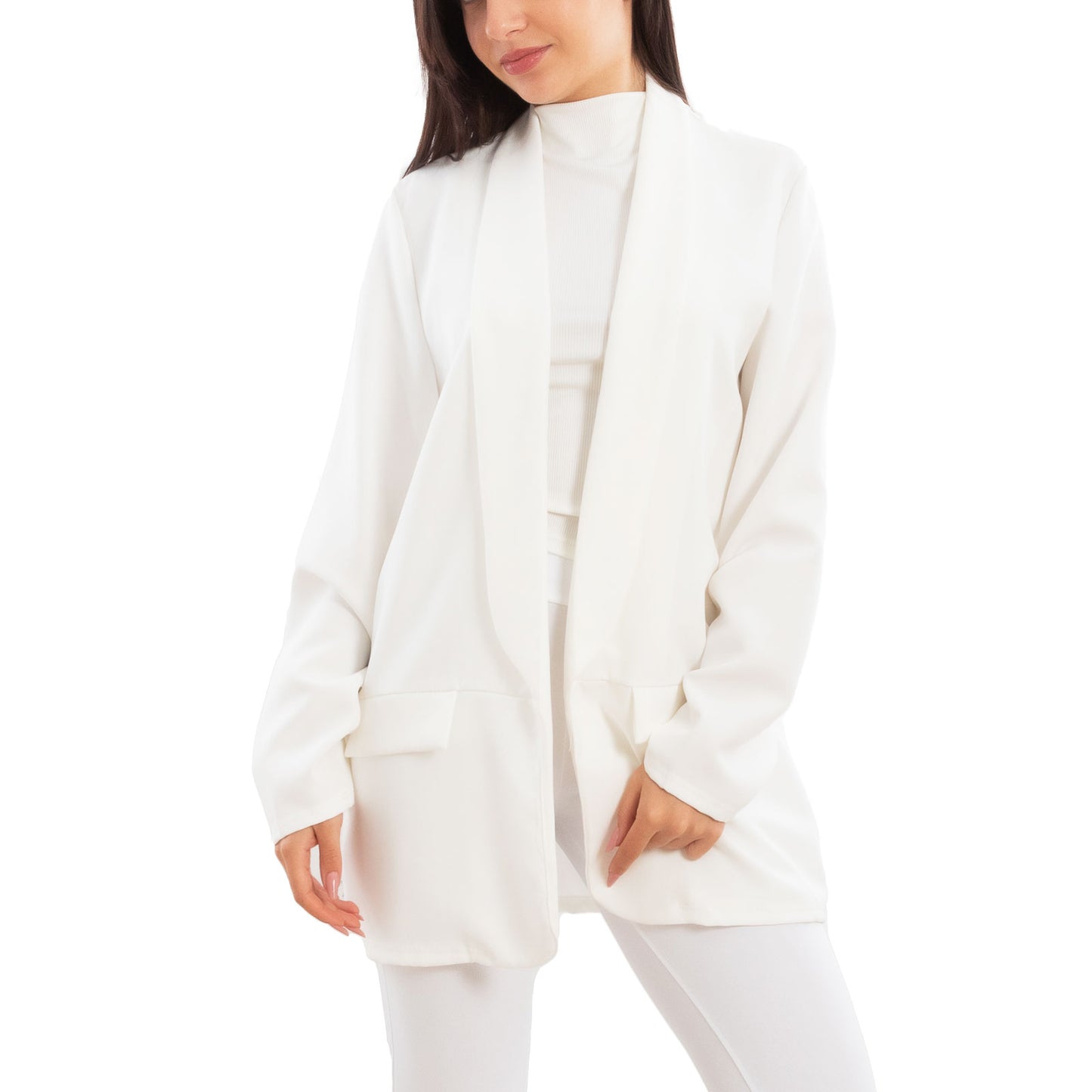 toocool blazer donna elegante sfoderato oversize giacca leggera aperta casual manica lunga toocool vi 7415 nero sl