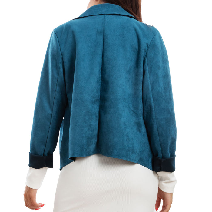 immagine-17-toocool-giacca-donna-scamosciata-blazer-coprispalle-vb-5560