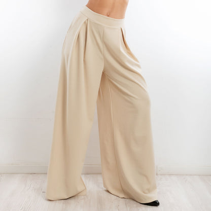 toocool pantaloni donna palazzo pinces eleganti ampi larghi con tasche toocool ms 6934 nero sl