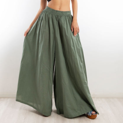 toocool pantaloni leggeri donna estivi cotone larghi ampi ms 95188