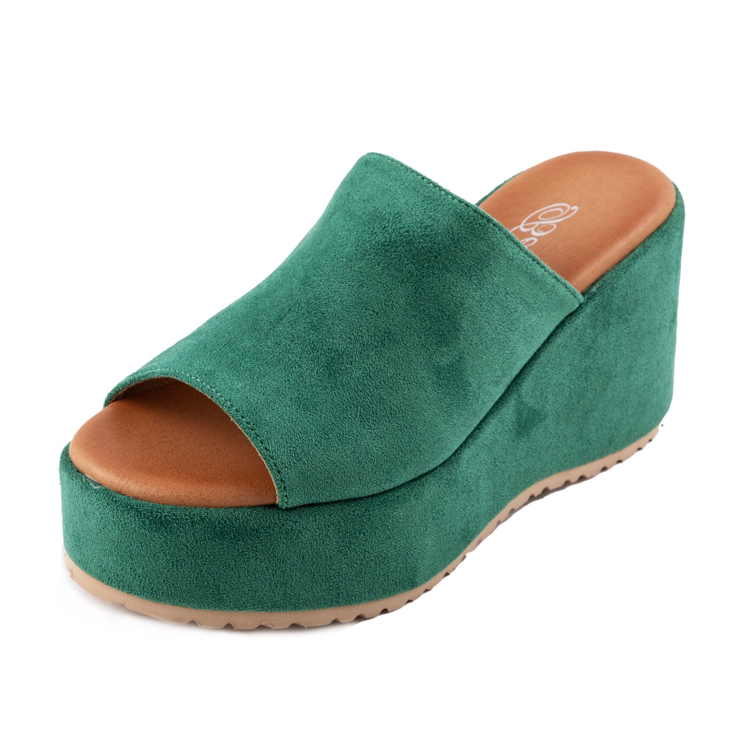 toocool sabot donna sandali scamosciati zeppa flatform hd055 181