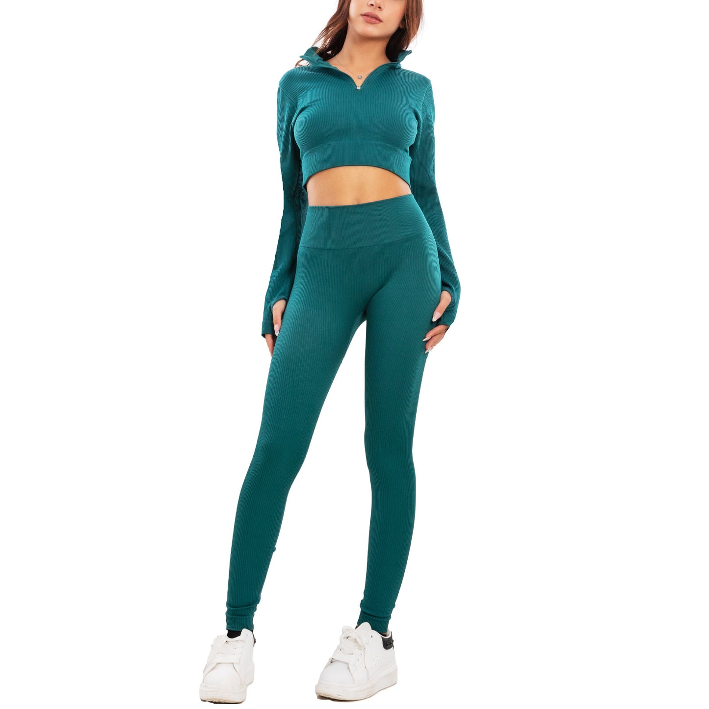 immagine-18-toocool-completo-sportivo-tuta-ginnastica-vita-alta-y011