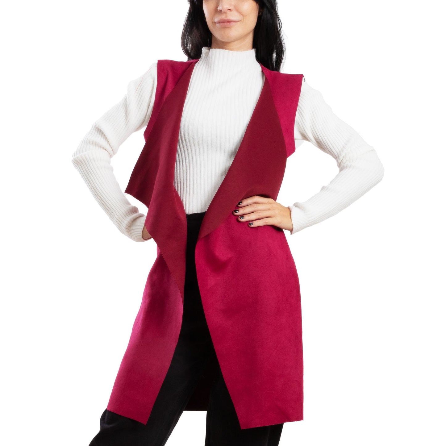immagine-18-toocool-gilet-lungo-donna-scamosciato-smanicato-vi-3601