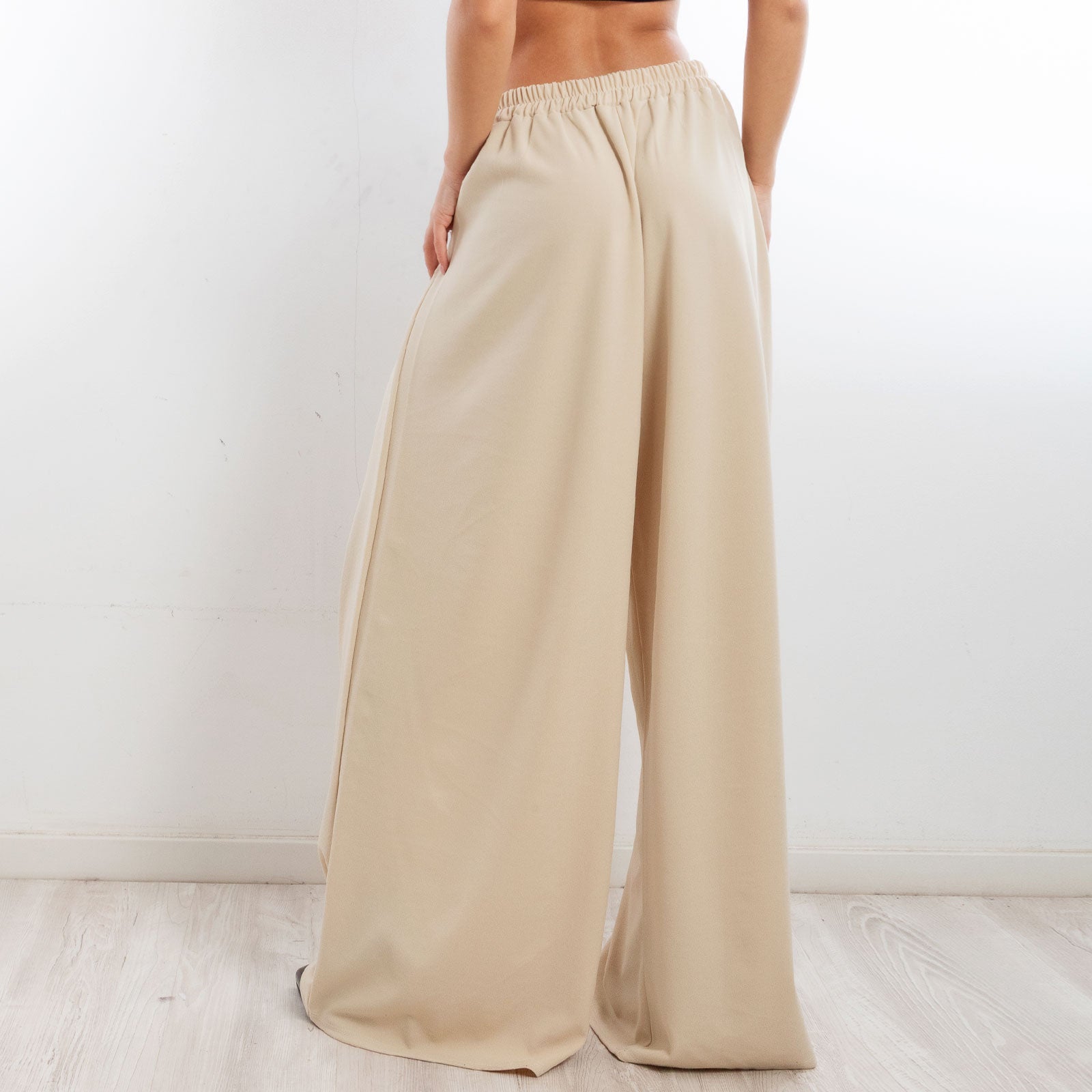 toocool pantaloni donna palazzo pinces eleganti ampi larghi con tasche toocool ms 6934 nero sl