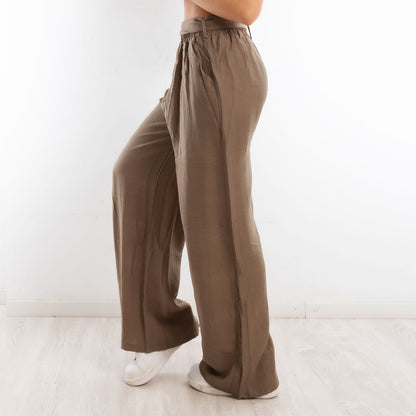 toocool pantaloni palazzo donna leggeri estivi freschi comodi cintura toocool yv260 nero sm