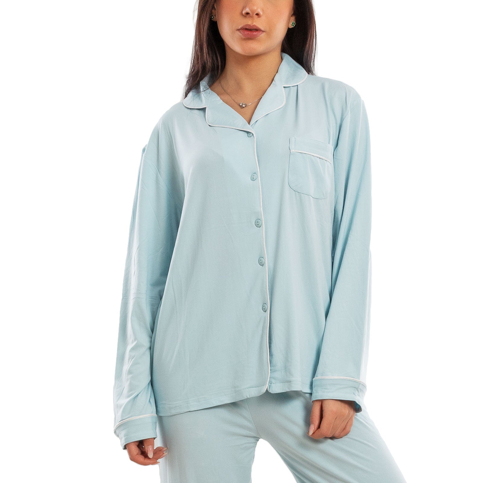 toocool pigiama donna due pezzi microfibra set loungewear maglia maniche lunghe pantaloni lunghi classico toocool m467 rosa xl