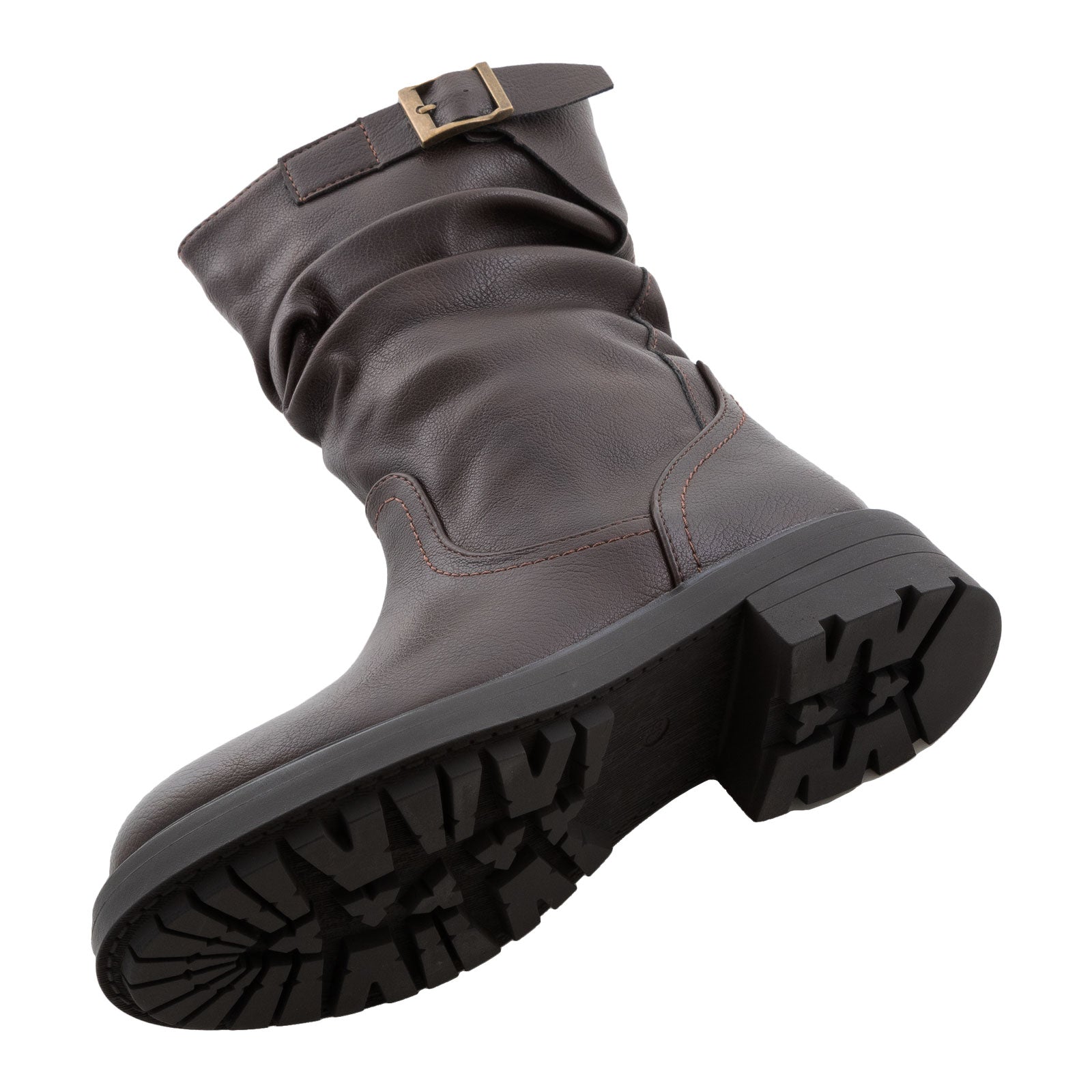 toocool biker boots stivali donna motociclista fibbie pelle sintetica g680