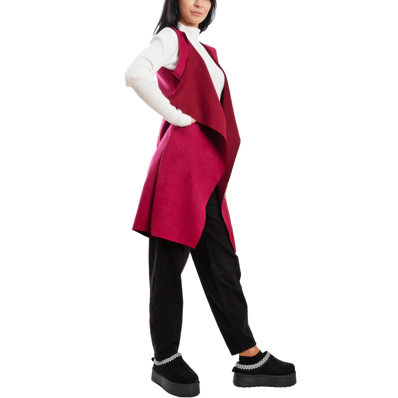 immagine-19-toocool-gilet-lungo-donna-scamosciato-smanicato-vi-3601