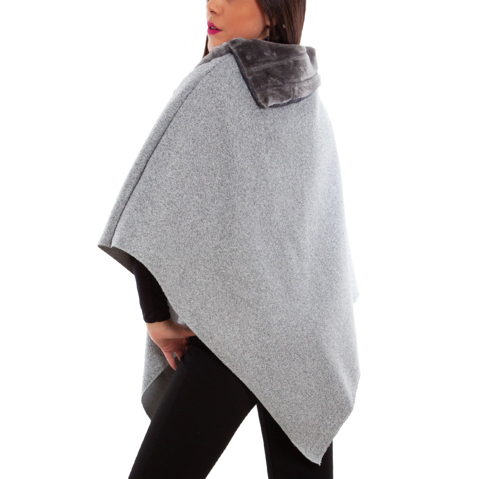 toocool mantella donna poncho panno vb 2991