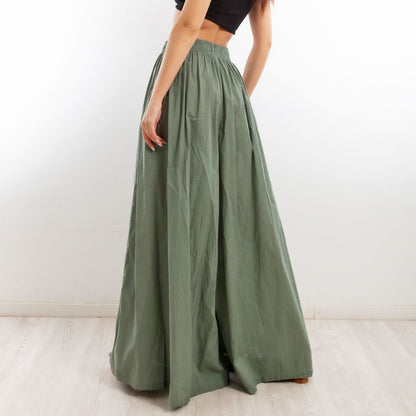 toocool pantaloni leggeri donna estivi cotone larghi ampi ms 95188