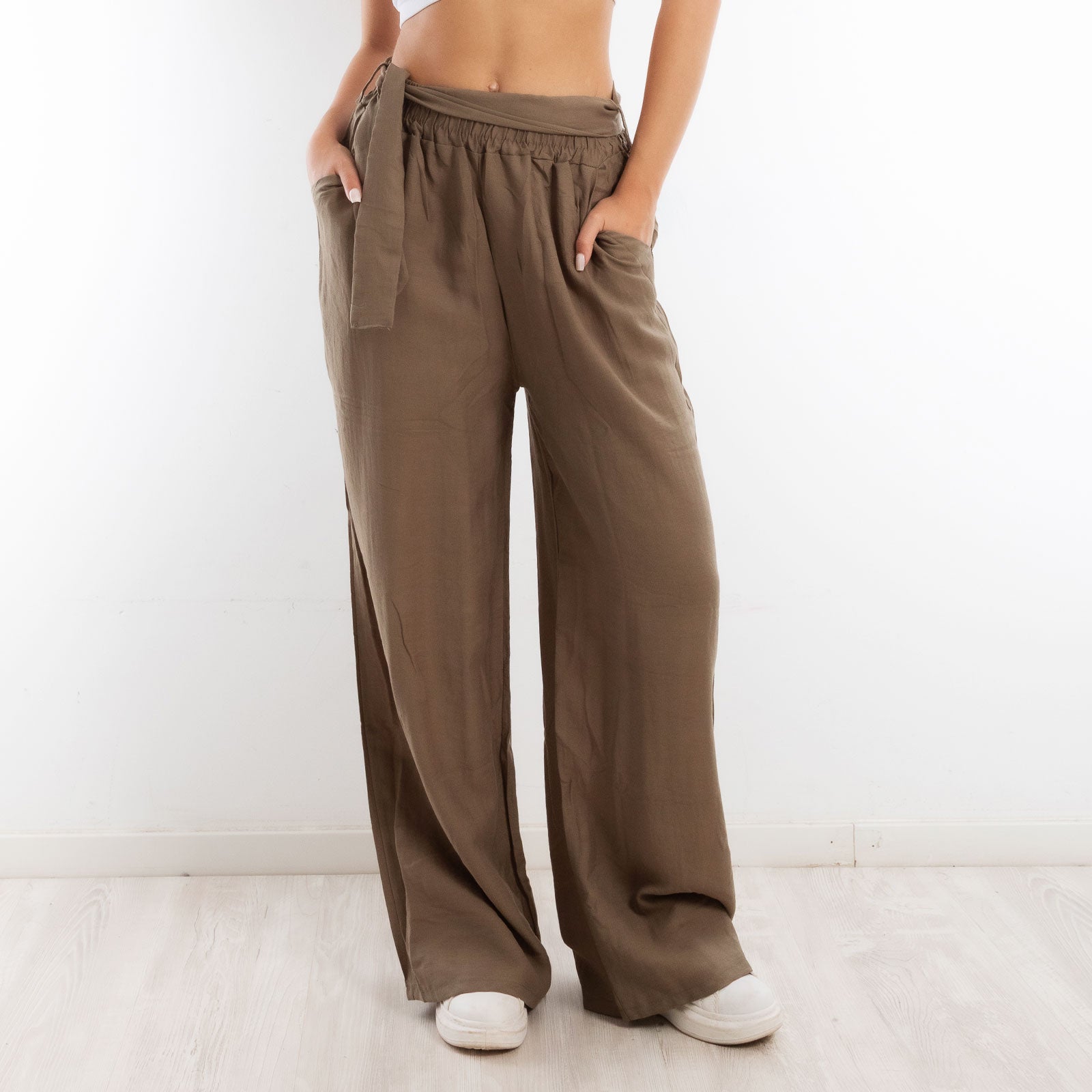 toocool pantaloni palazzo donna leggeri estivi freschi comodi cintura toocool yv260 nero sm