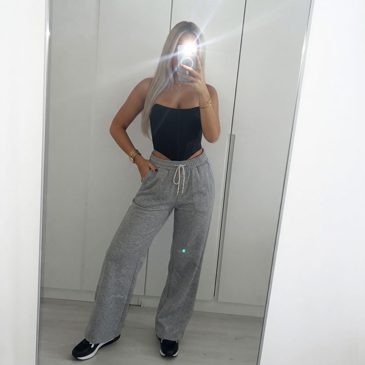 toocool pantaloni tuta donna sportivi casual toocool yv3870 nero s