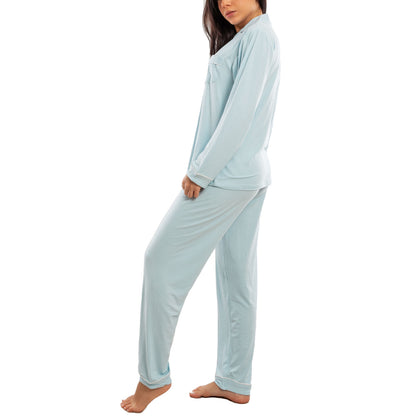 toocool pigiama donna due pezzi microfibra set loungewear maglia maniche lunghe pantaloni lunghi classico toocool m467 rosa xl