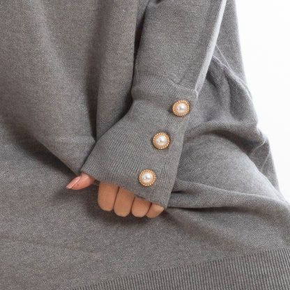 toocool vestito donna miniabito collo alto maglia tricot maximaglione toocool mtc13293 nero sl