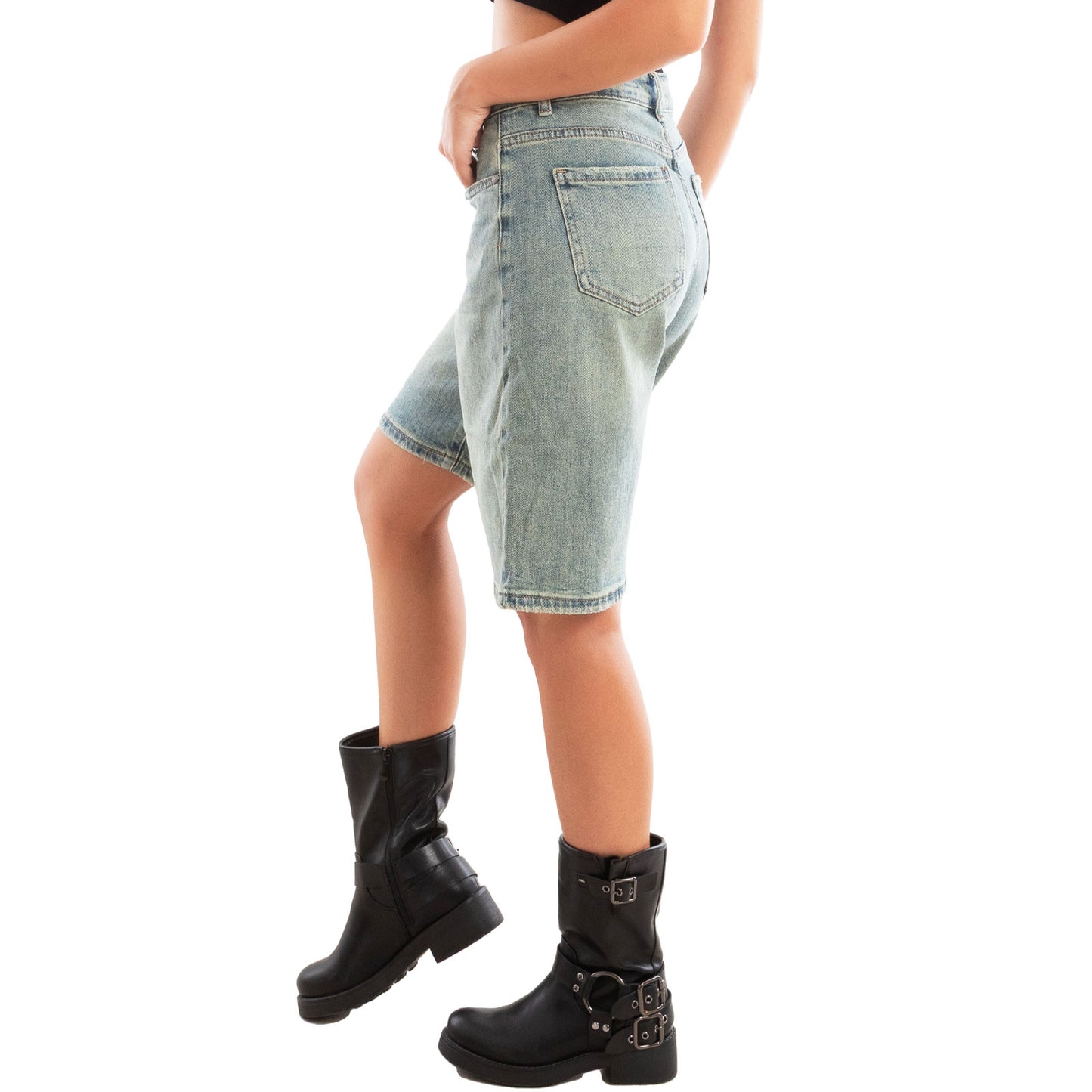 toocool bermuda donna jeans al ginocchio pantaloncini ca2270