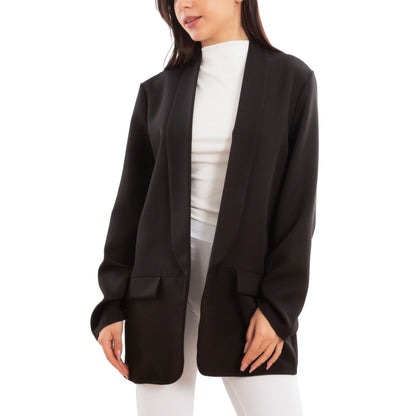 toocool blazer donna elegante sfoderato oversize giacca leggera aperta casual manica lunga toocool vi 7415 nero sl