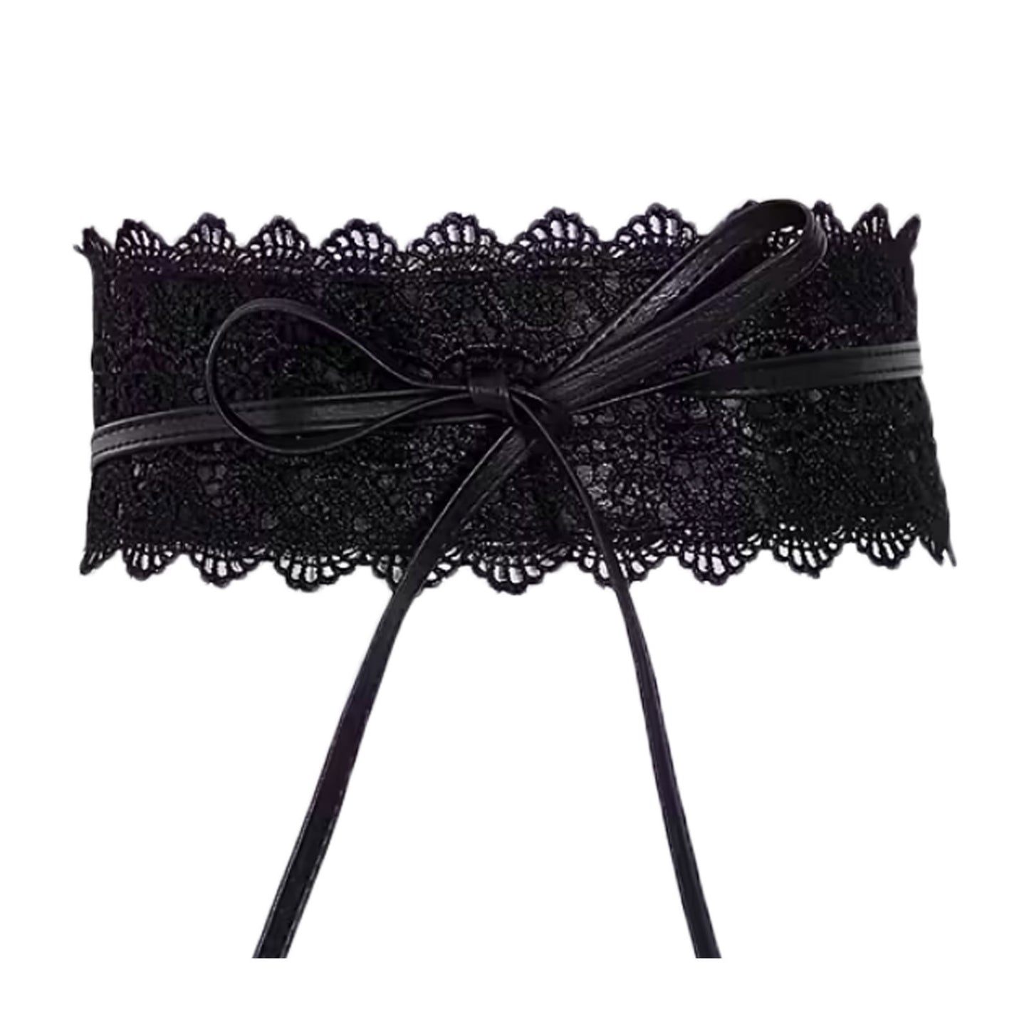 toocool cintura donna fascia larga pizzo obi fusciacca elegante lacci similpelle regolabile per cerimonie toocool zsp 7 nero taglia unica