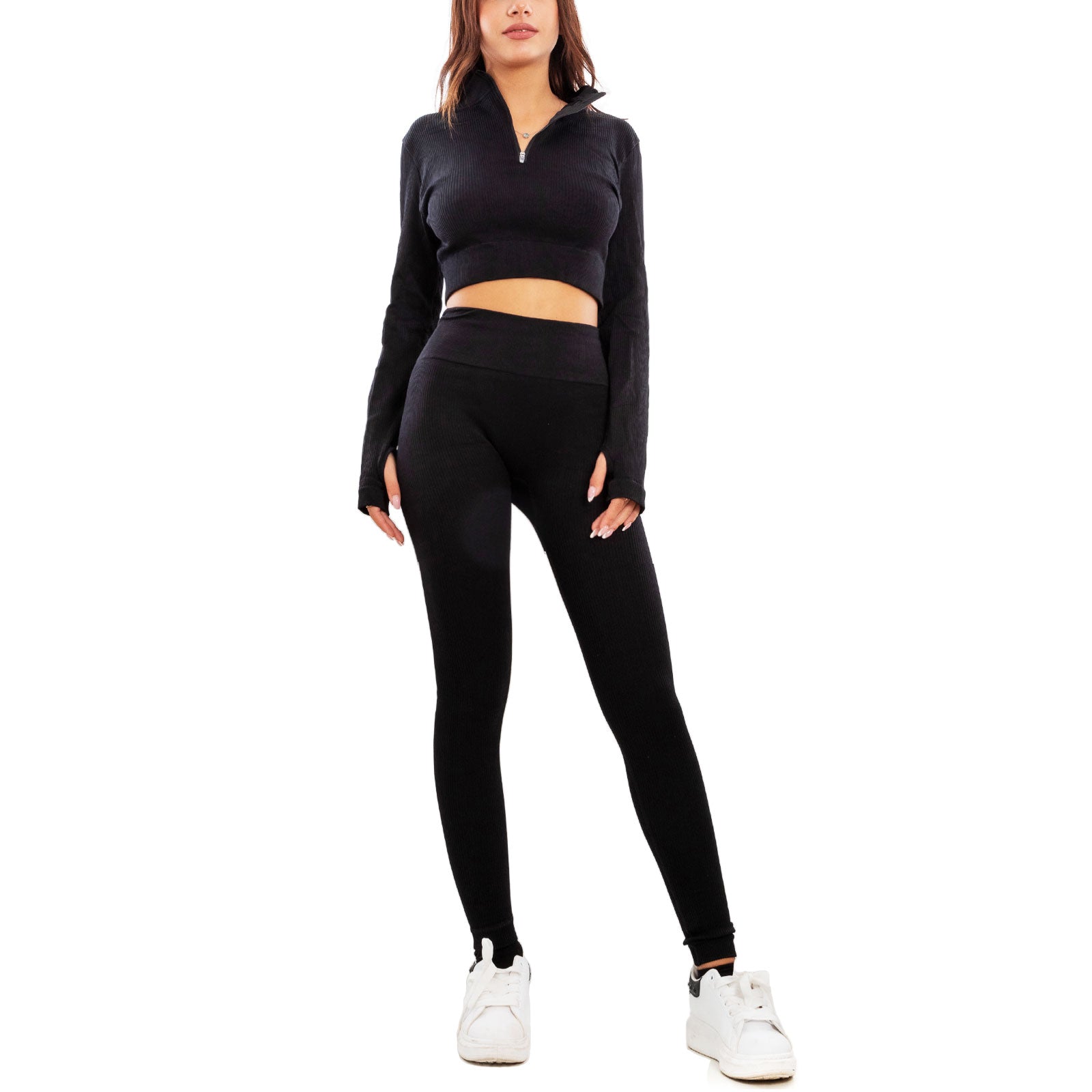 immagine-2-toocool-completo-sportivo-tuta-ginnastica-vita-alta-y011