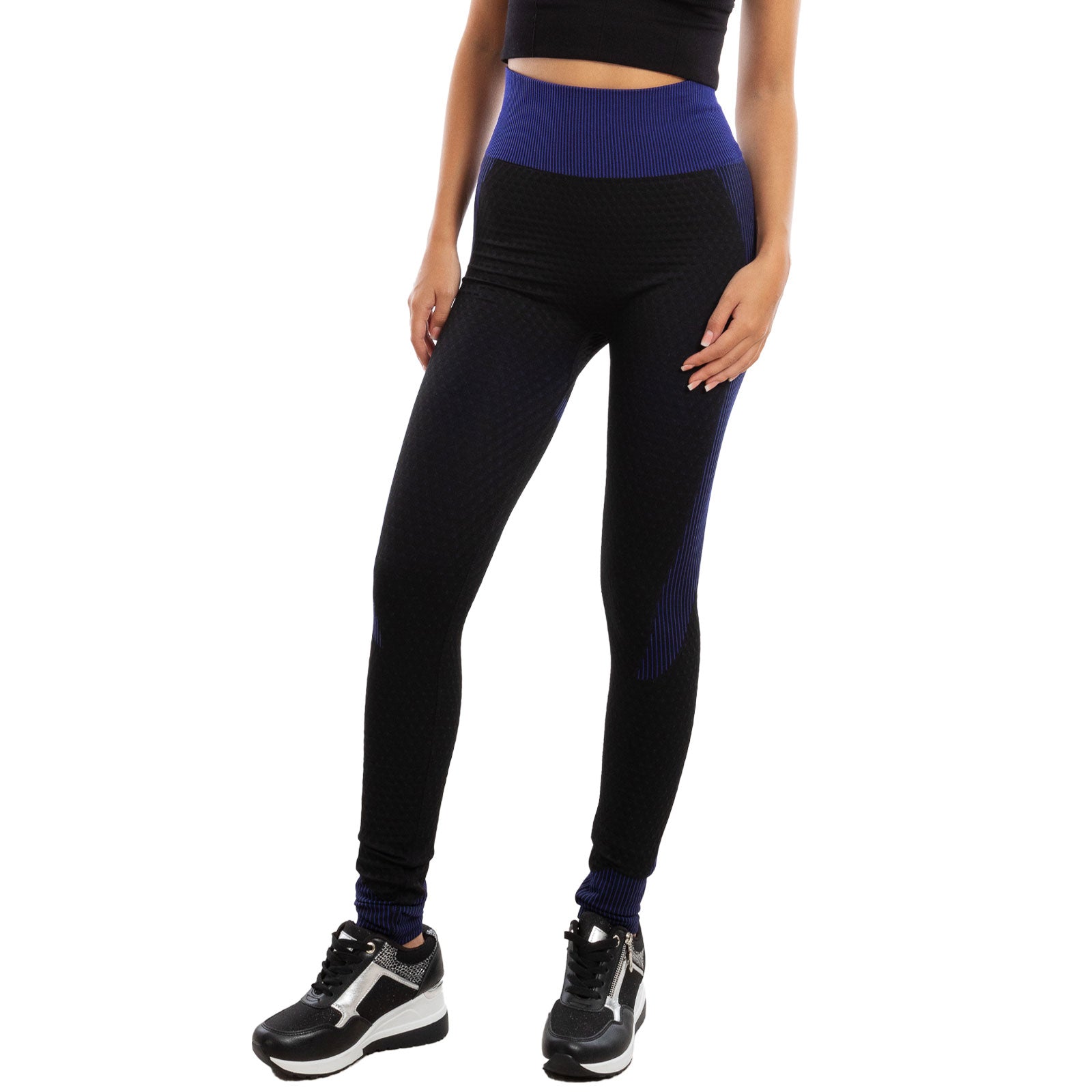 toocool leggings sportivi donna pantaloni palestra fitness f626