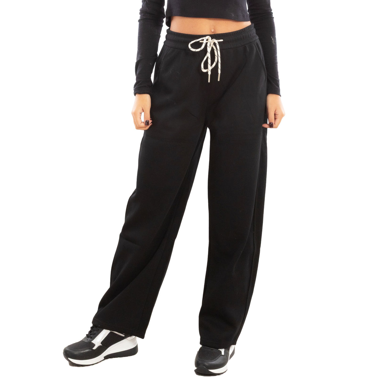 toocool pantaloni tuta donna sportivi casual toocool yv3870 nero s