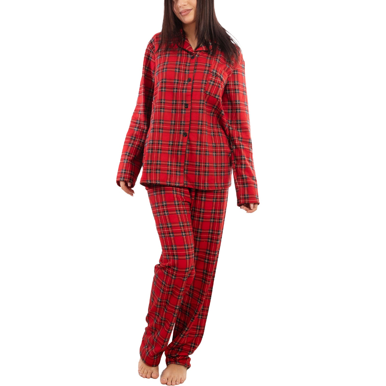 Pigiama Invernale Scozzese Plaid Natalizio Bj6053 – Toocool