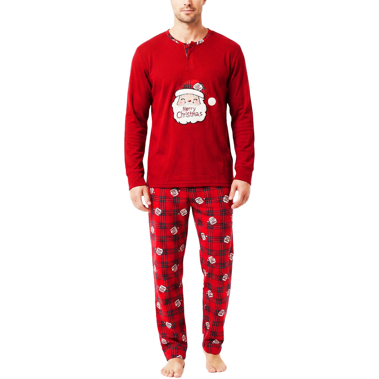 toocool pigiama uomo natalizio felpato due pezzi toocool d6436 rosso m