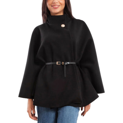 toocool poncho elegante da donna con cintura regolabile in vita mantella morbida vi 5192