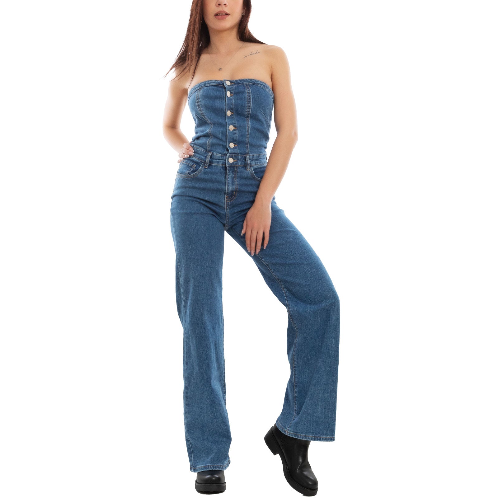 immagine-2-toocool-salopette-jeans-donna-overall-jumpsuit-f7371