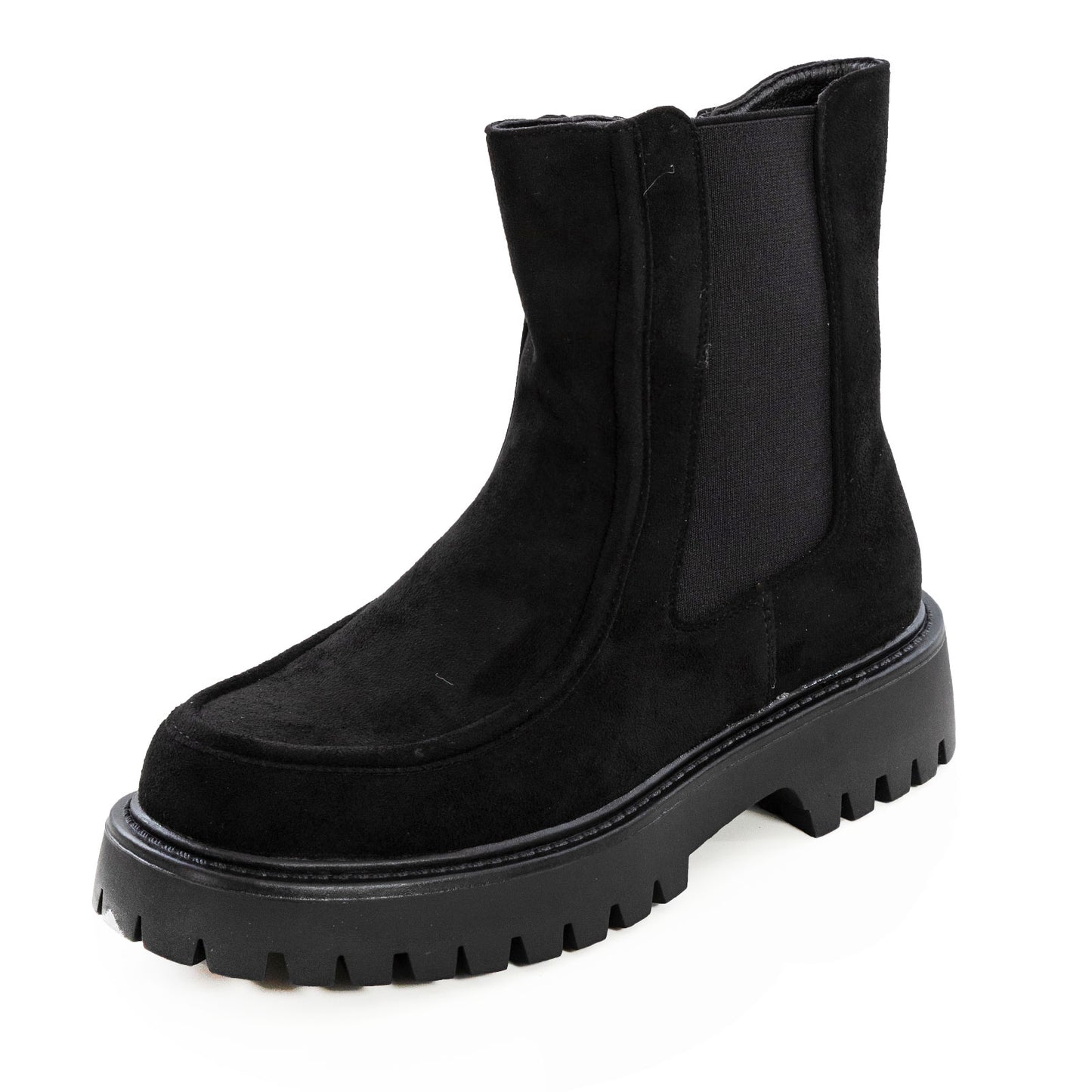 toocool stivaletti donna scamosciati con suola a carrarmato chelsea boots tronchetti chunky stivali bassi 989 5