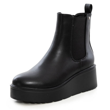 toocool stivali chelsea donna stivaletti alla caviglia elastici slip on zeppa toocool xg110 nero 36