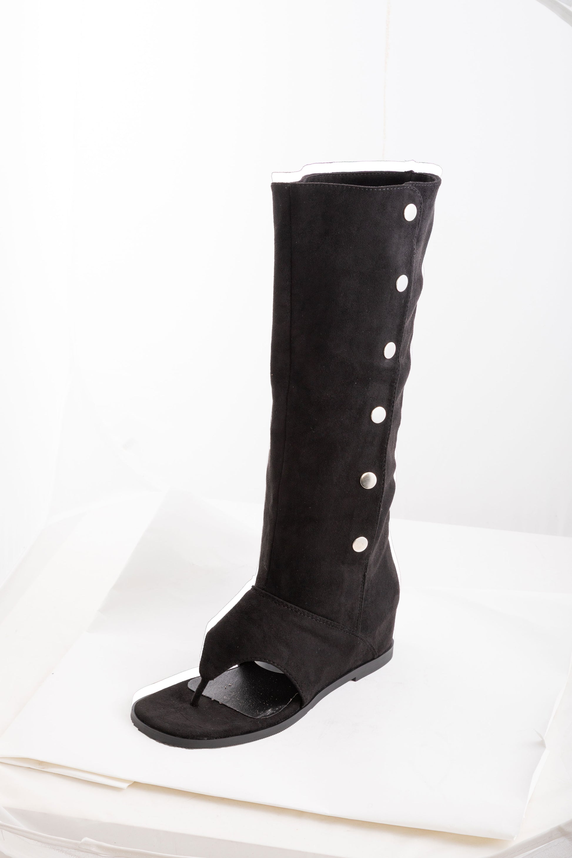 toocool stivali gladiatore donna scamosciati infradito tacco interno wz688 151