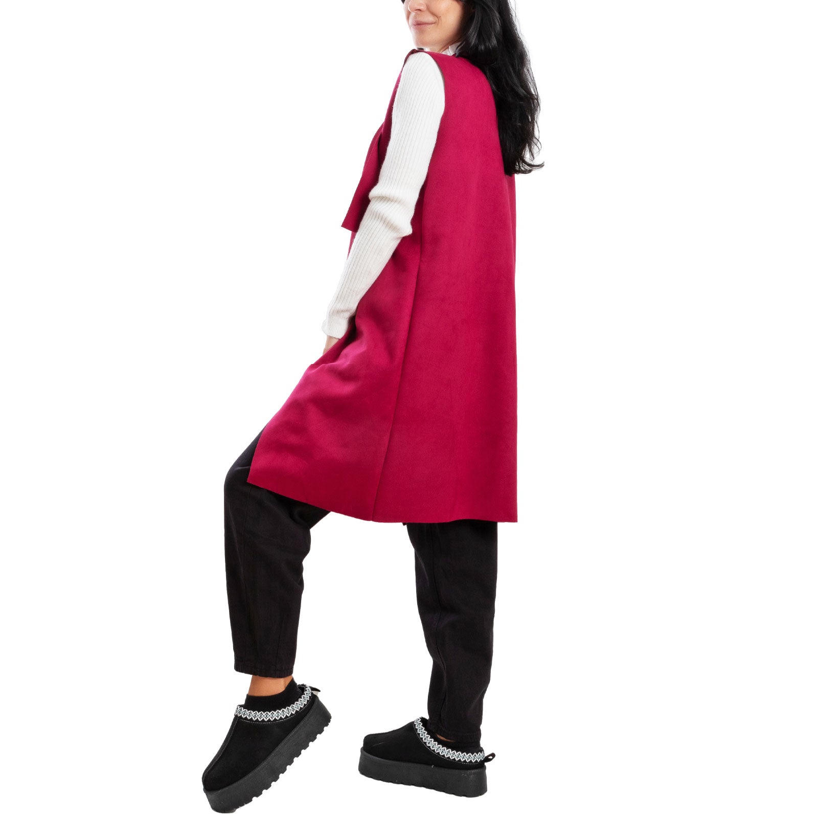 immagine-20-toocool-gilet-lungo-donna-scamosciato-smanicato-vi-3601