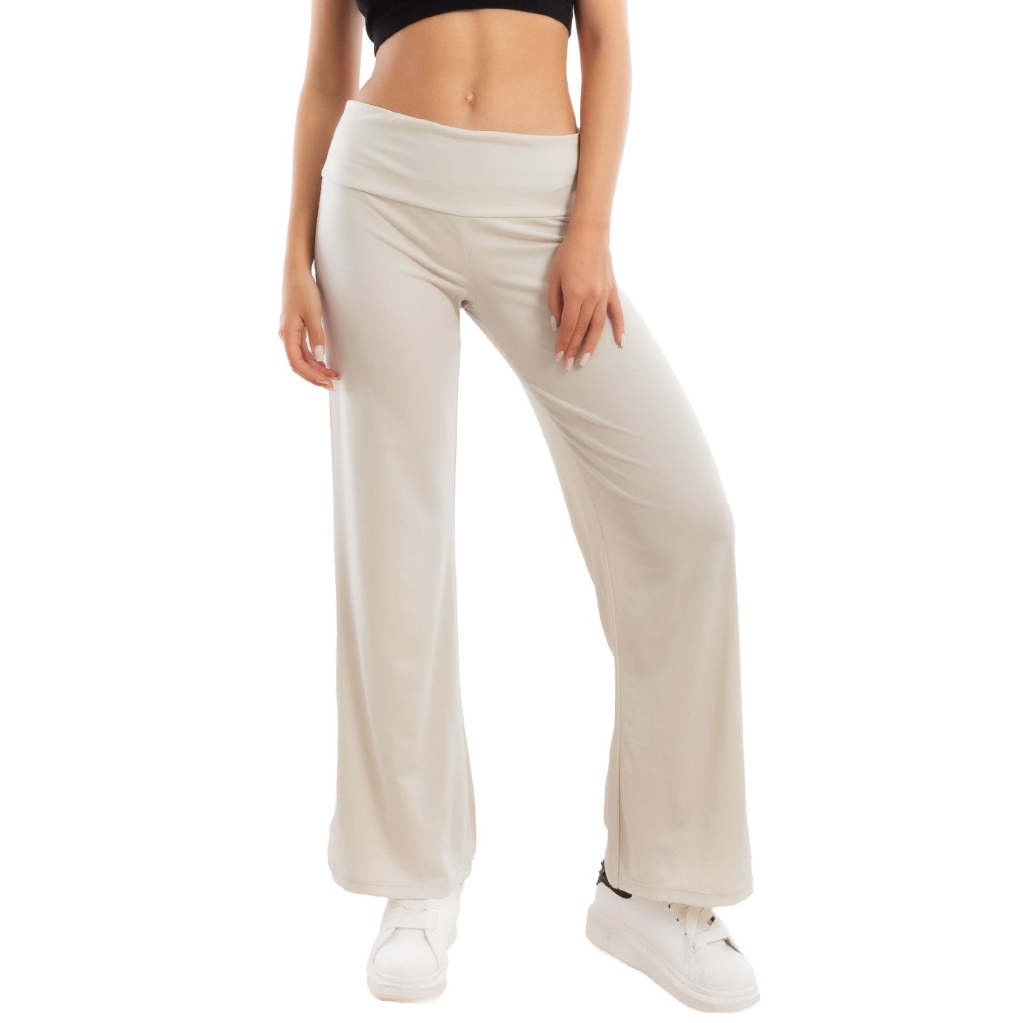 toocool pantaloni donna sportivi vita alta yoga palestra morbidi elasticizzati toocool vi 5396 nero s