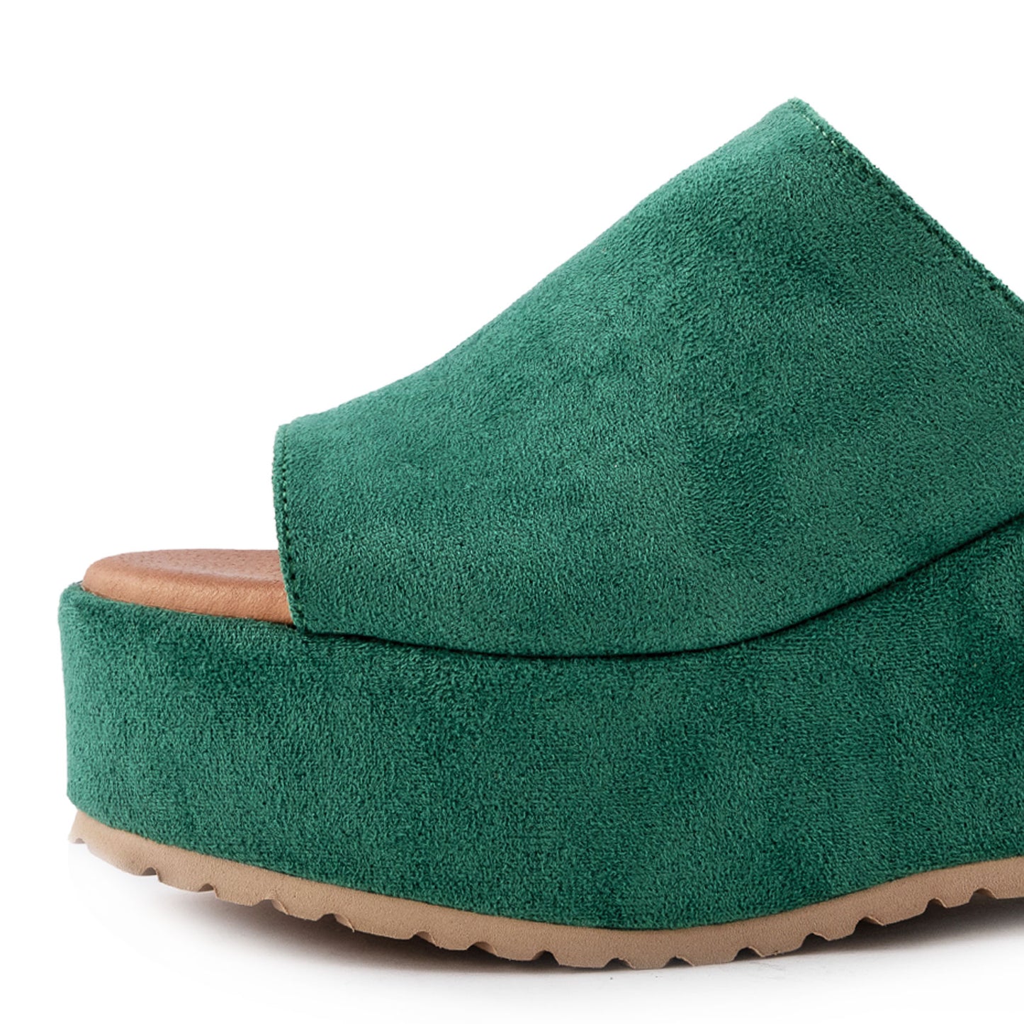 toocool sabot donna sandali scamosciati zeppa flatform hd055 181