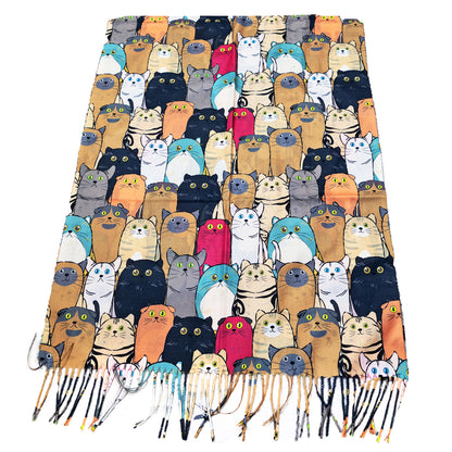 immagine-20-toocool-sciarpa-unisex-gatti-stola-frange-foulard-scialle-em-3579