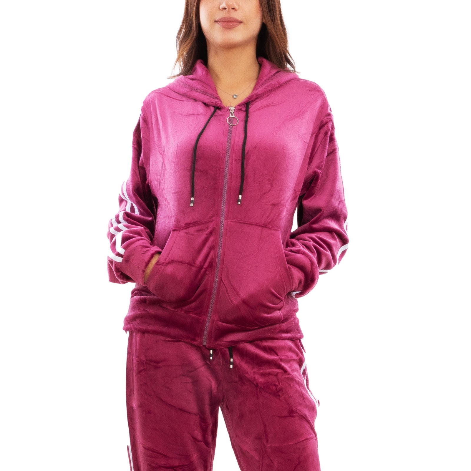 immagine-20-toocool-tuta-sportiva-donna-velour-velluto-ciniglia-cappuccio-be-8502